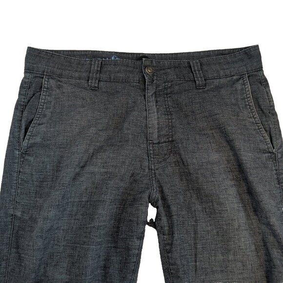 PrAna Pants Mens W36xL30 Gray Lightweight Hemp Slim Outdoors Walking Utility - Picture 4 of 15